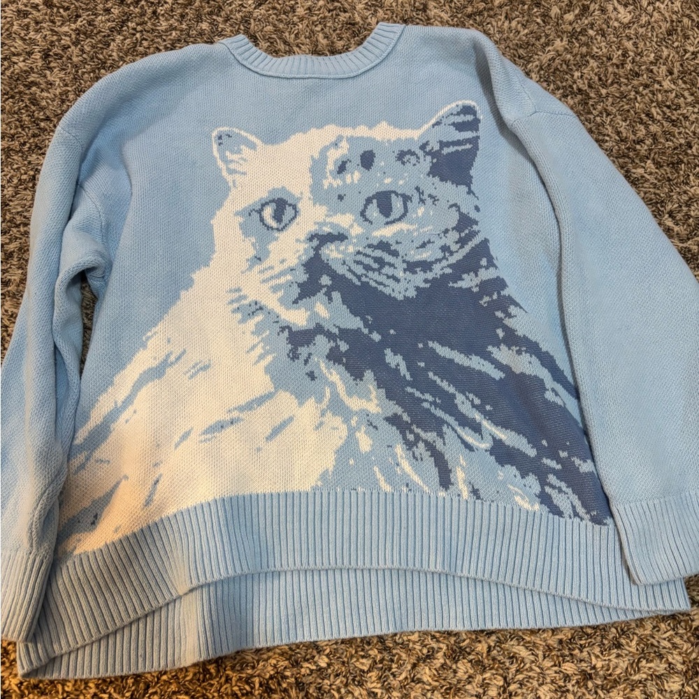 Kimchi Blue Urban Outfitters Cat Graphic Sweater